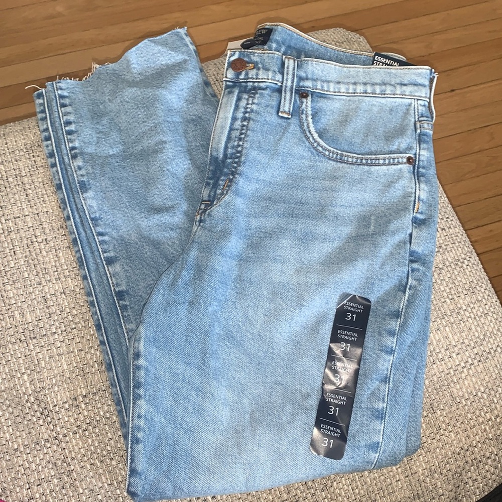 J Crew Essential Straight Jeans Size 31